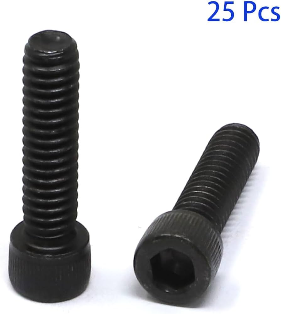 iexcell 25 Pcs 1/4-20 x 1 Alloy Steel 12.9 Grade Hex Socket Head